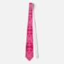 Raspberry and pink damask neckwear
