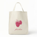 Raspberry (Framboise) Organic Grocery Tote bags