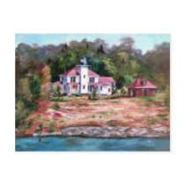 Raspberry Lighthouse Postcard