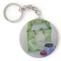 Raspberry Macaroon Keychain!