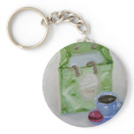 Raspberry Macaroon Keychain!