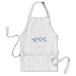 Raspberry Mint Sorbet Hummingbirds aprons