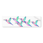 Raspberry Mint Sorbet Hummingbirds bumper stickers