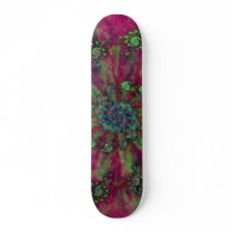 "Raspberry Swirl" Abstract Skateboard