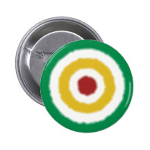 Rasta Bullseye Pinback Buttons
