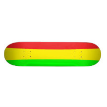Rasta Curved Skateboard Deck