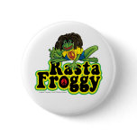 Rasta Froggy Button