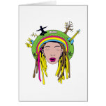 rasta hippie babe cards