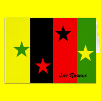Rasta holiday greeting cards cards