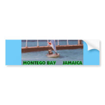 Rasta in a Sailboat, Montego Bay Jamaica Bumper Stickers