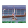 Rasta in a Sailboat, Montego Bay Jamaica Postcard