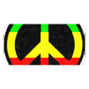 Rasta Peace-Sign photo cards
