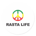 Rasta Peace stickers