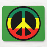 Rasta Peace Symbol Mouse Pad