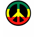 Rasta Peace Symbol t-shirts