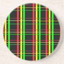 Rasta Plaid Coasters