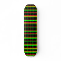 Rasta Plaid Deck Custom Skateboard