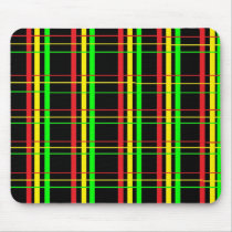Rasta Plaid Mouse Pad