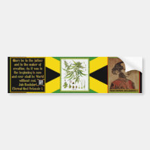 Rasta Prayer Recited before the Smoking Ceremony Bumper Stickers