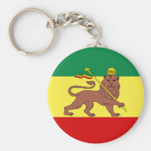 Rasta Reggae Lion of Judah Keychain