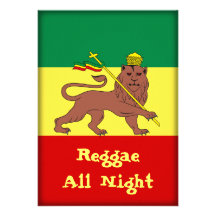 Rasta Reggae Lion of Judah Personalised Invite