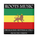 Rasta - Roots Music Ethiopia Flag Lion of Judah magnets