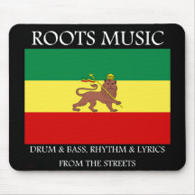 Rasta - Roots Music Ethiopia Flag Lion of Judah Mouse Mats