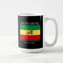 Rasta - Roots Music Ethiopia Flag Lion of Judah Mug