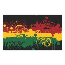 Rasta Soul Rectangular Sticker