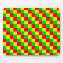 Rasta Squares Mousepads