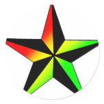 Rasta Star stickers