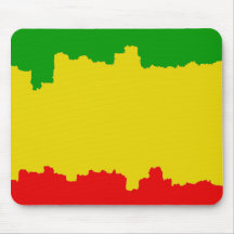 Rasta Stripes Design Mouse Pads