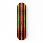 Rasta Tie-Dye Skateboard