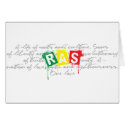 Rasta Writing cards