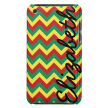 Rastafarian Chevron Barely There iPod Cases