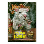 Rat bad habits smoking drinking Card