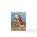 Rat Cape and Basket, Happy Birthday! Note Card