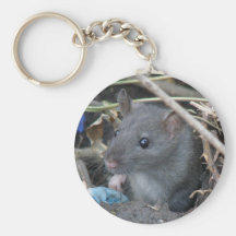 Rat In A Hole Keychain