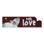 Rat Love Bumper Sticker
