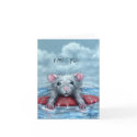 Rat Sad Surfer, I Miss You Note Card