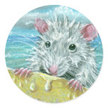 Rat surfing wipeout stickers