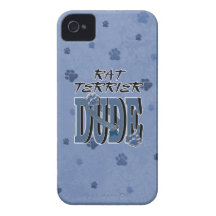 Rat Terrier DUDE iPhone 4 Case-Mate Case