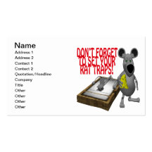 Rat Traps Business Cards