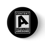 Rated A For Awesome buttons