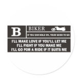 Rated B stickers