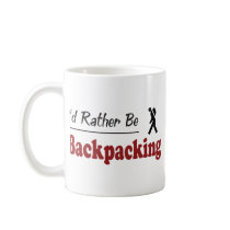 Rather Be Backpacking Coffee Mugs