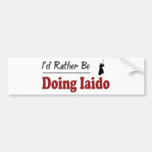 Rather Be Doing Iaido Bumper Sticker