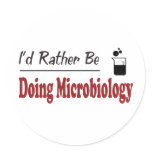 Rather Be Doing Microbiology stickers