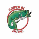 Rather Be Fishing embroidered shirts