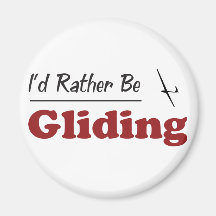 Rather Be Gliding Fridge Magnets